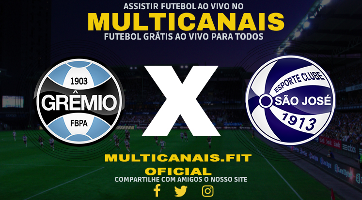 Assisti Grêmio x São José Ao Vivo Online HD 24/01/2024